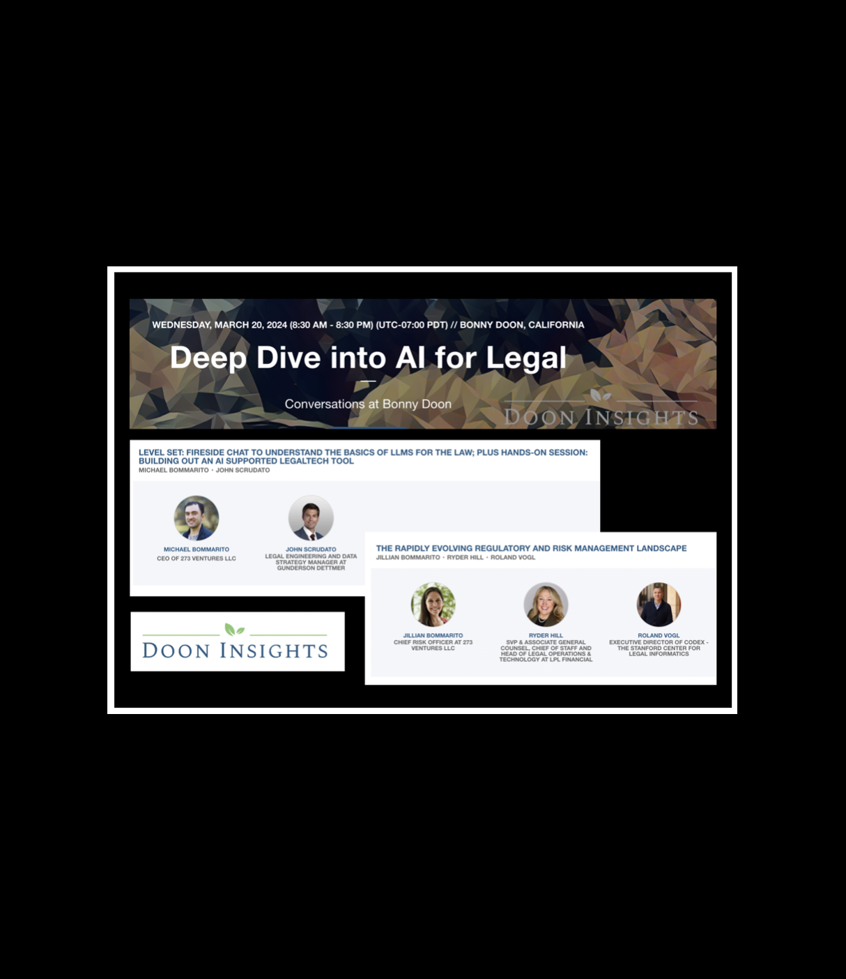 273 Ventures @ Bonny Doon, "A Deep Dive Into AI for Legal"