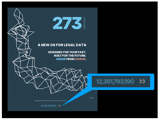 Original 273 Ventures Website Footer