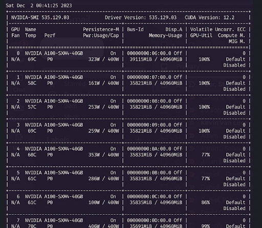 Kelvin LLLM training in progress