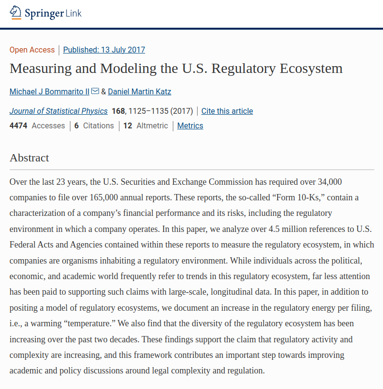 Research on regulatory dynamics